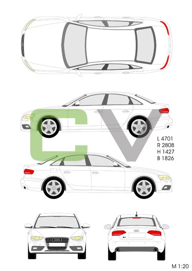 Audi A4 (2012) (4 Doors)