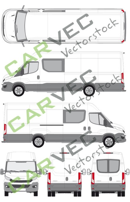 Iveco Daily L4H2 (Radstand 4100) teilverglast (2014)
