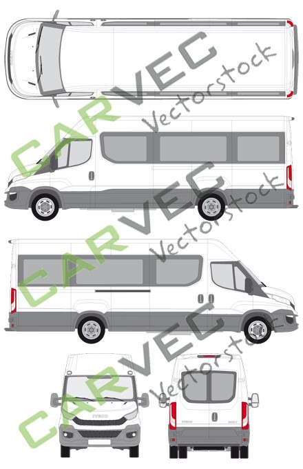 Iveco Daily L4H2 (4100) Fourgon / vitre (2014)