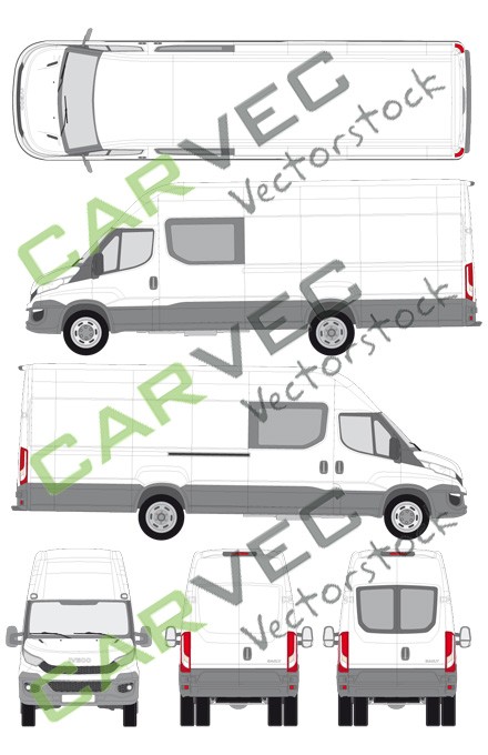 Iveco Daily L5H3 (4100) Furgone / finestra laterale  (2014)