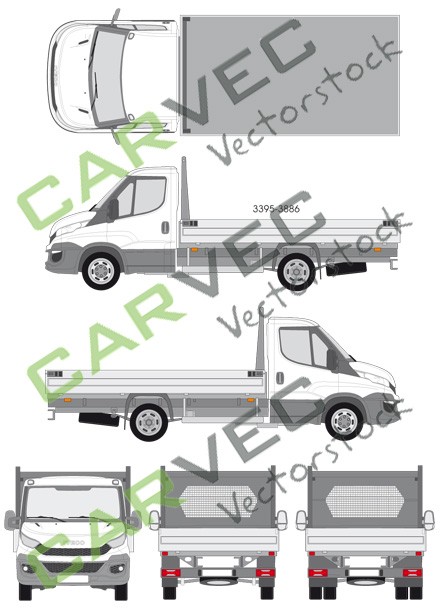Iveco Daily flatbed (wheelbase 3450) (2014)