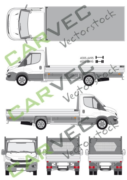 Iveco Daily flatbed (wheelbase 4100) (2014)