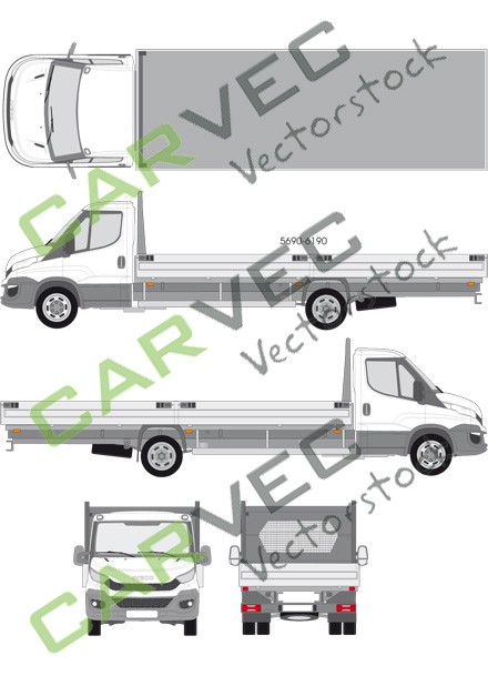 Iveco Daily flatbed (interasse 4750) (2014)