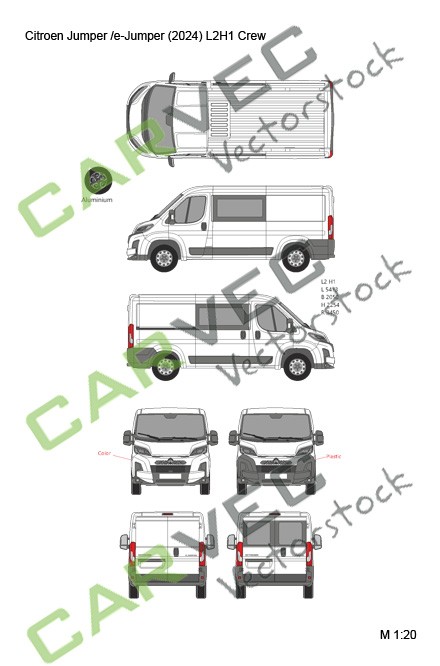 Citroen Jumper (E-Jumper) L2H1 Crew (2024)