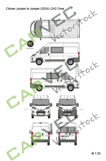 Citroen Jumper (E-Jumper) L2H2 Crew (2024)