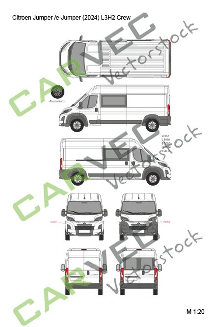 Citroen Jumper (E-Jumper) L3H2 Crew (2024)