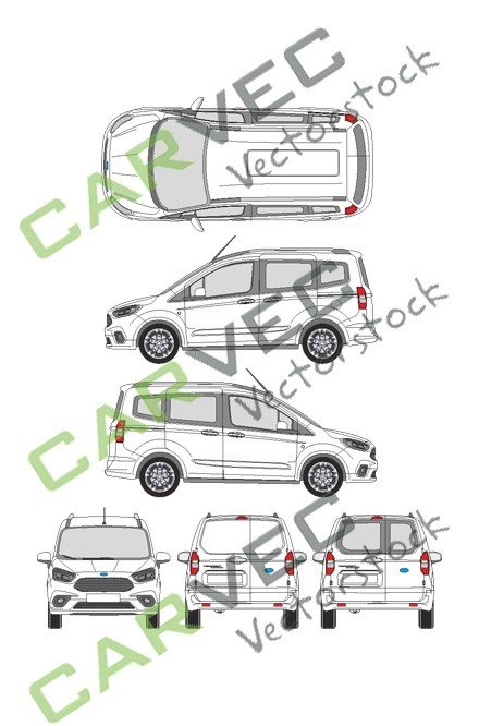 Ford Transit Courier (verglast) (2019)