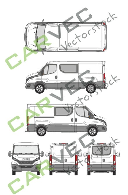 Iveco Daily L2H1 (Radstand 3520) teilverglast (2019)