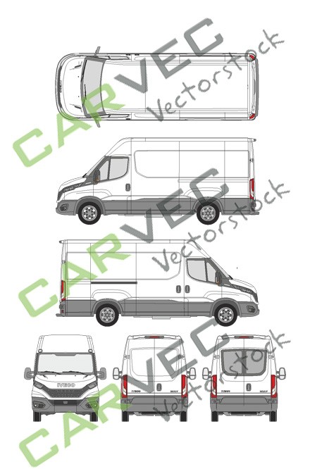 Iveco Daily L3H2 (empattement 3520L) Fourgon (2019)