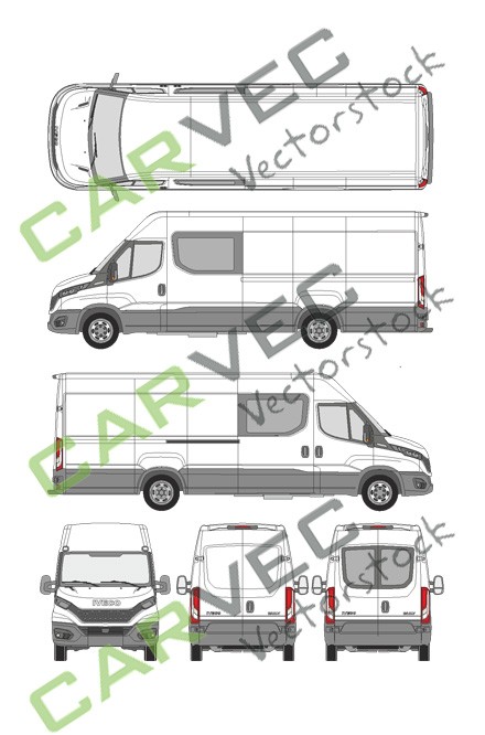 Iveco Daily L4H2 (Radstand 4100) teilverglast (2019)