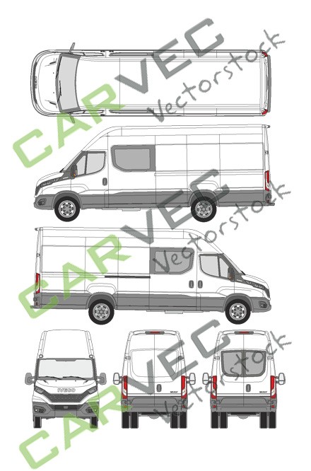 Iveco Daily L4H3 (Radstand 4100) teilverglast (2019)