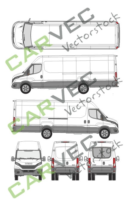 Iveco Daily L5H2 (empattement 4100L) Fourgon (2019)