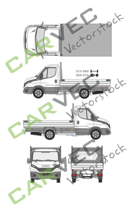 Iveco Daily flatbed (wheelbase 3000) (2019)