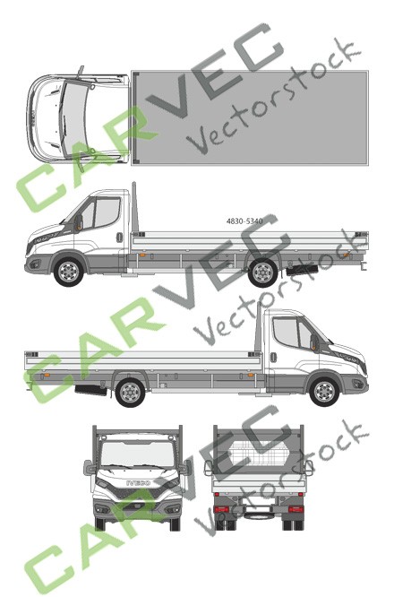 Iveco Daily flatbed (wheelbase 4350) (2019)