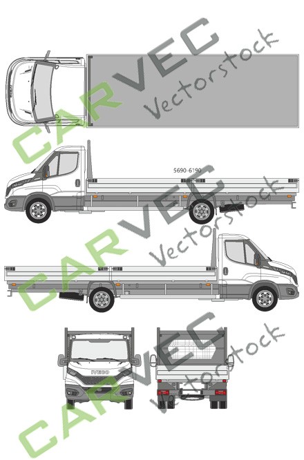 Iveco Daily flatbed (interasse 4750) (2019)