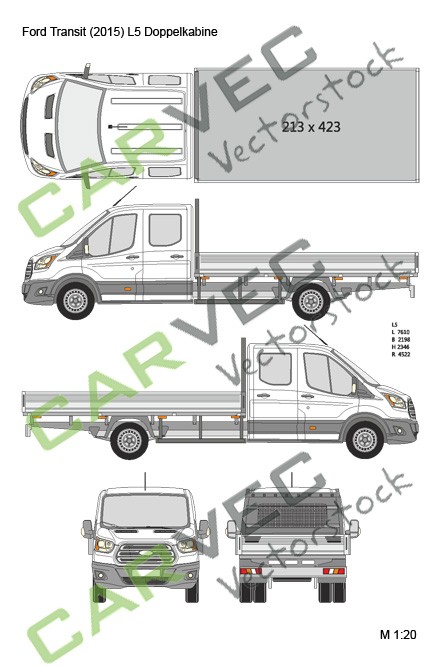 Ford Transit Double Cab L5 (2015)