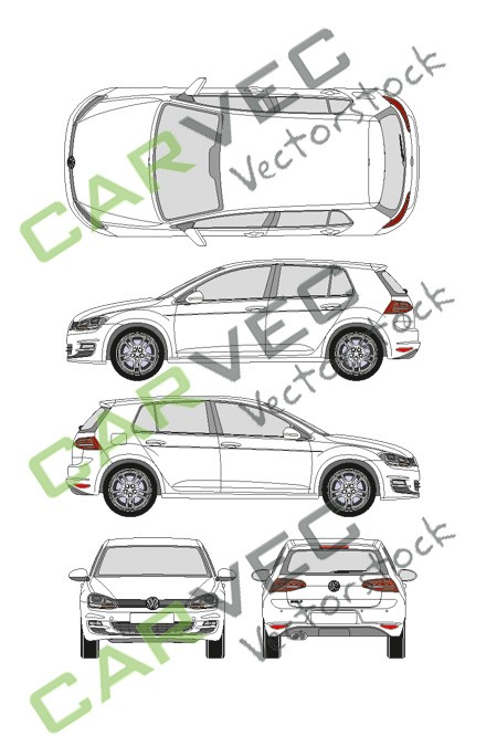 VW Golf (2015) (5 doors)
