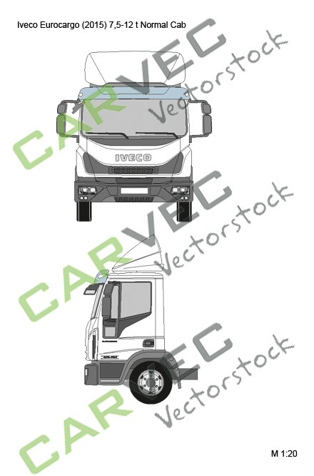 Iveco Eurocargo (2015) 7,5-12t-Normal-Cab-Spoiler