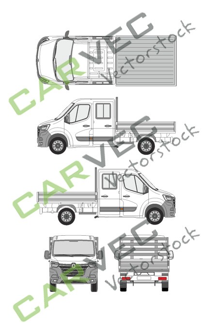 Renault Master L2 camion plate-forme (2019)