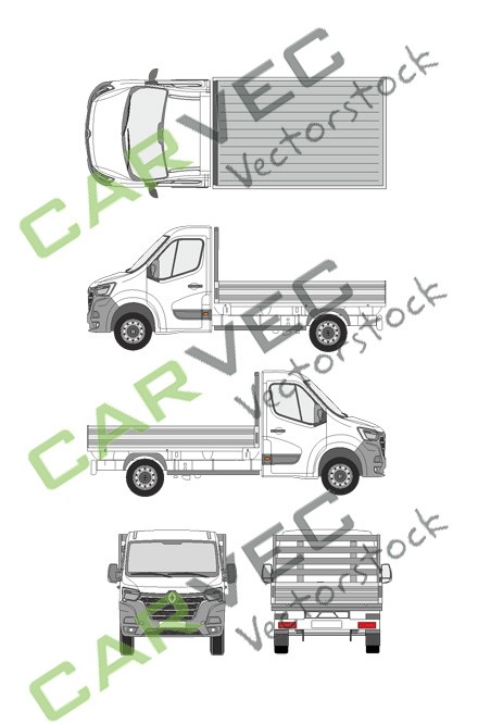 Renault Master L2 camion plate-forme (2019)