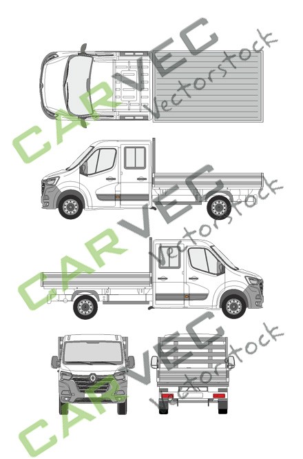 Renault Master L3 camion plate-forme (2019)