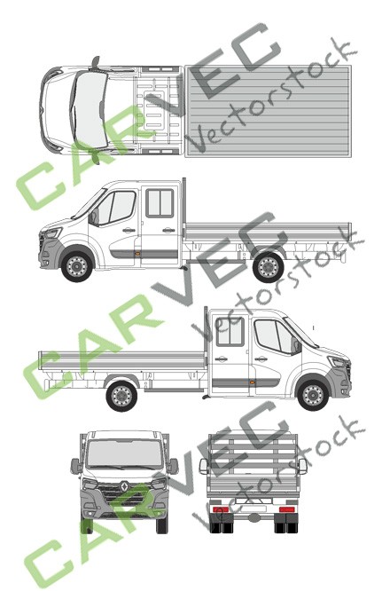 Renault Master L4 camion plate-forme (2019)