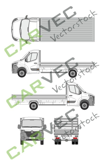 Renault Master L4 camion plate-forme (2019)