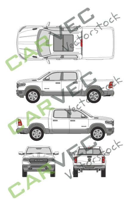 Dodge RAM 1500 (2019) Crew Cab Laramie Longhorn smalBed