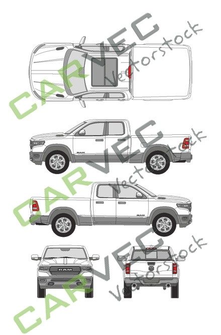 Dodge RAM 1500 (2019) Quad Cab Laramie Longhorn
