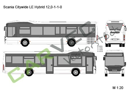 Scania Citywide LE Hybrid 12,0-1-1-0