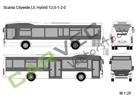Scania Citywide LE Hybrid 12,0-1-2-0