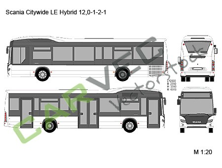 Scania Citywide LE Hybrid 12,0-1-2-1