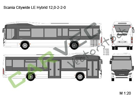 Scania Citywide LE Hybrid 12,0-2-2-0