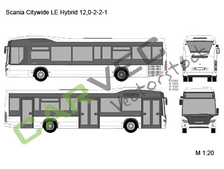 Scania Citywide LE Hybrid 12,0-2-2-1