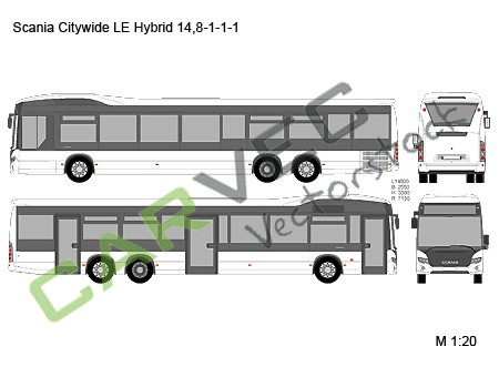 Scania Citywide LE Hybrid 14,8-1-1-1
