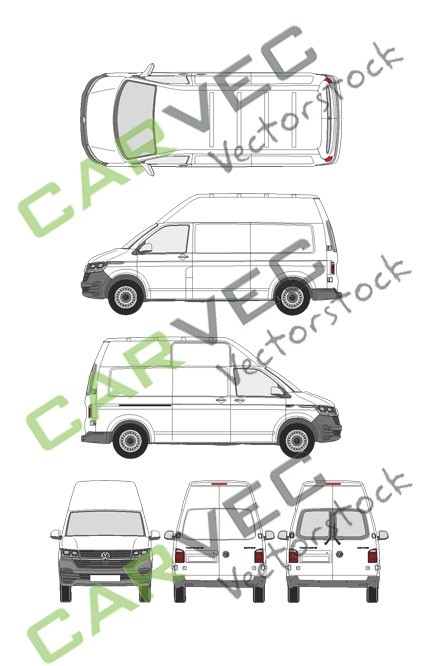 VW Transporter T6.1 L2H3 Box (2019)