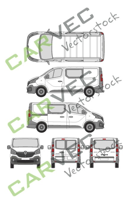 Renault Trafic L1H1 Furgón / ventana lateral (2020)