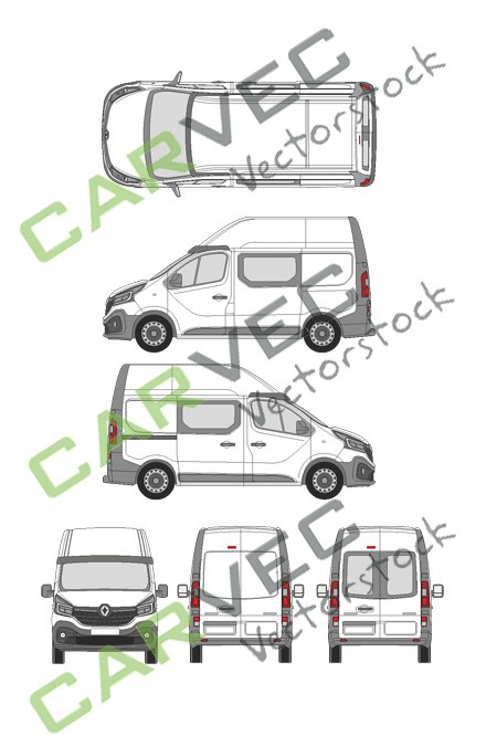 Renault Trafic L1H2 Fourgon / vitre latérale (2020)