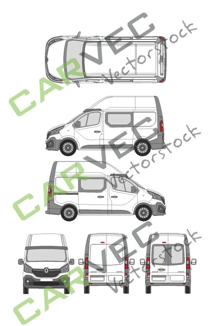 Renault Trafic L1H2 teilverglast (2020)