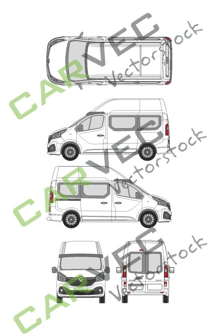 Renault Trafic L1H2 Furgón / ventana (2020)