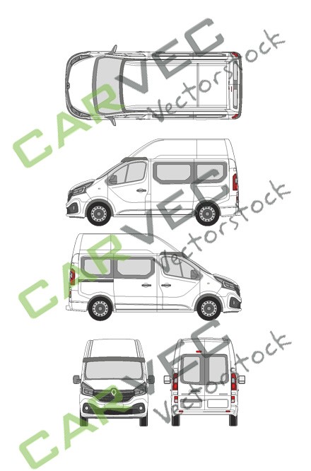 Renault Trafic L1H2 verglast (2020)