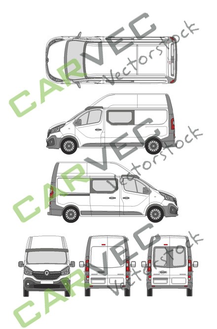 Renault Trafic L2H2 Fourgon / vitre latérale (2020)