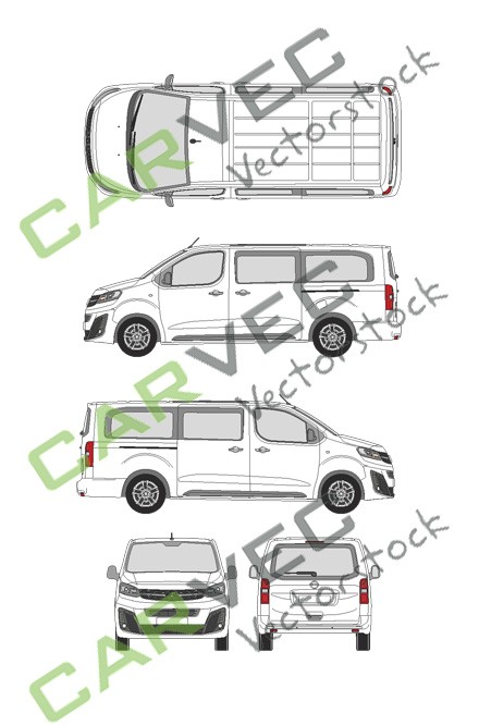 Opel Vivaro Cargo L (2019) backdoor Innovation passenger