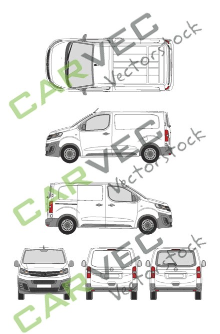 Opel Vivaro Cargo S (2019) Heckklappe Selection+Edition Kasten