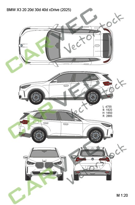 BMW X3 20-20d-30e-40d xDrive (2025)