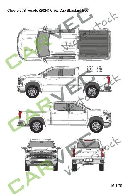 Chevrolet Silverado (2024) CrewCab Standard Bed