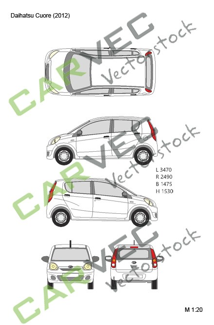 Daihatsu Cuore (2012) 5 Türer
