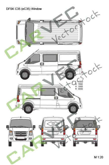 DFSK C35 (eC35) teilverglast