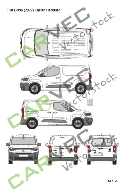 Fiat Doblo (2022) L1 rear door