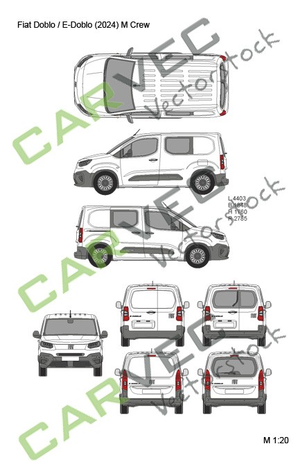 Fiat Doblo/E-Doblo (2024) M (L1) Crew